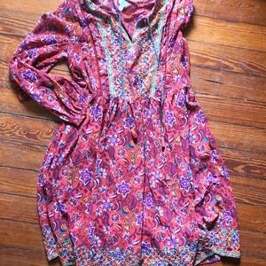 TIME&TRU Womens Gorgeous Embroidered Dress sz M (8-10)